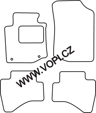 Autokoberce Citroen C1 2011 - 06/2014 Carfit (858)
